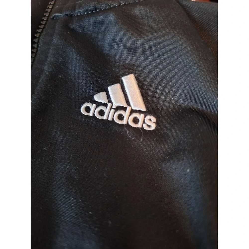 Adidas Infant Boys Black White 3-Stripe Tracksuit Jacket Pants Set 12M AG6122